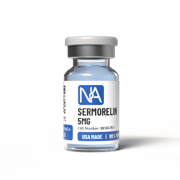 Sermorelin vial and packaging
